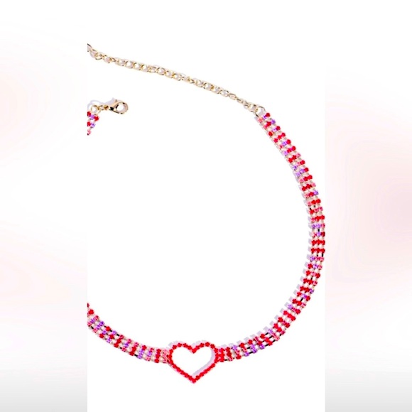 Paparazzi Jewelry - 💞💞💞 “ROWS OF ROMANCE” PINK CRYSTAL RHINESTONES NECKLACE ~ PAPARAZZI❗️💞💞💞